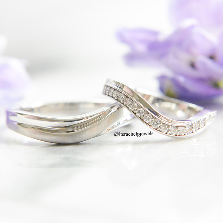 Curved Design Wedding bands