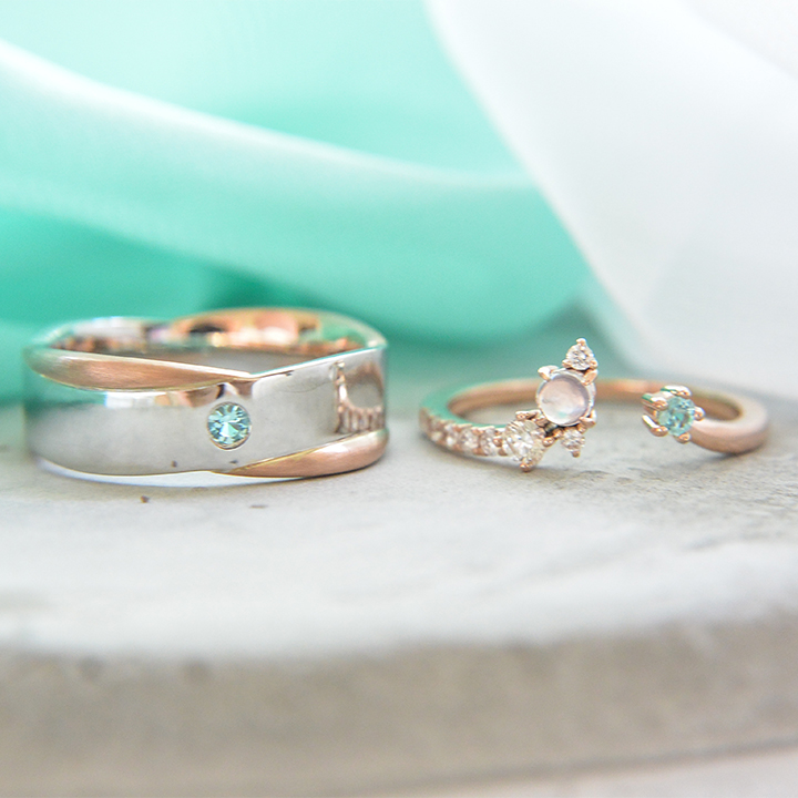 Paraiba Men's wedding band