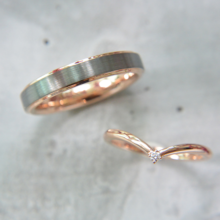 Timeless minimalist Rose gold Wedding Band
