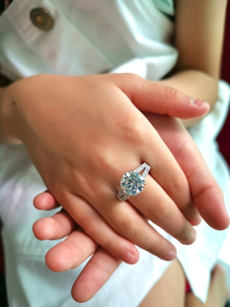 Diamond-and-Gemstones ring